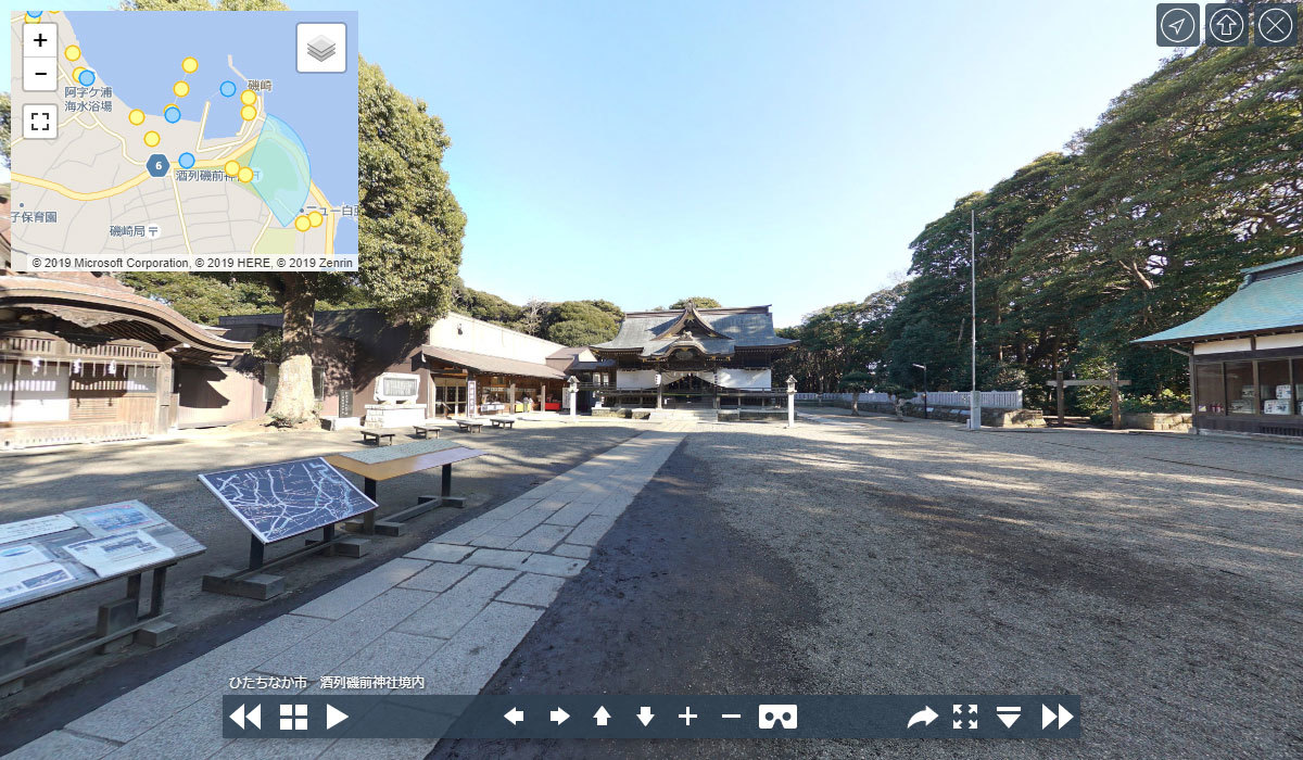 茨城県ひたちなか市の酒列磯前神社の観光案内VRツアー